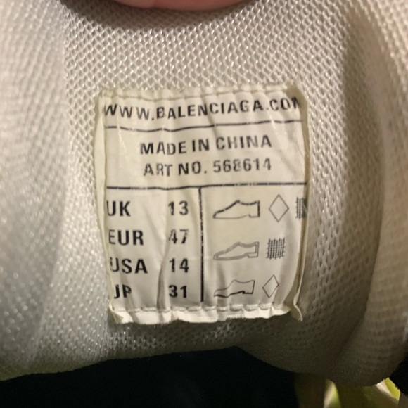 BALENCIAGA sneakers sz 14 - Picture 6 of 6